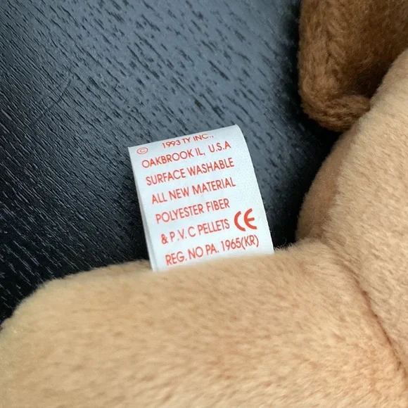 TY Beanie Baby “Bones” the Dog - 1993 - PVC Pellets - Picture 4 of 6